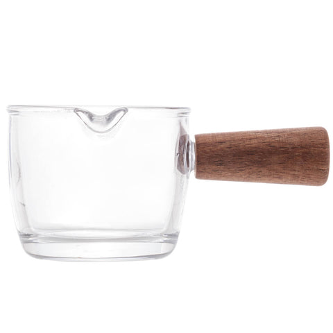 Conjunto 25 Molheiras de Vidro com Cabo de Bambu 50ml Cremeiras para Restaurantes Lyor