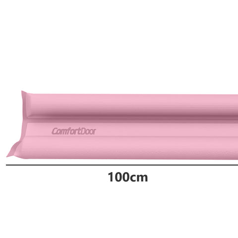 3 Vedas Porta Rolinhos 100cm Ajustável Sintético Espuma Rosa Claro Comfort Door