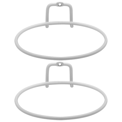 Kit 2 Suportes M Aço Vasos Médios Pintura Epóxi Flor Jardim Parede OU