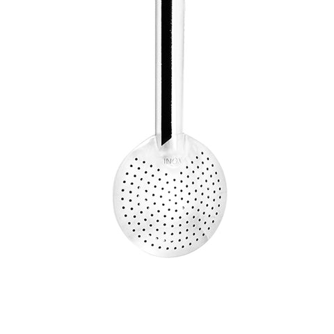 Bomba Lisa Chimarrão Terere Mate 25cm Inox Folhada Ouro 18k