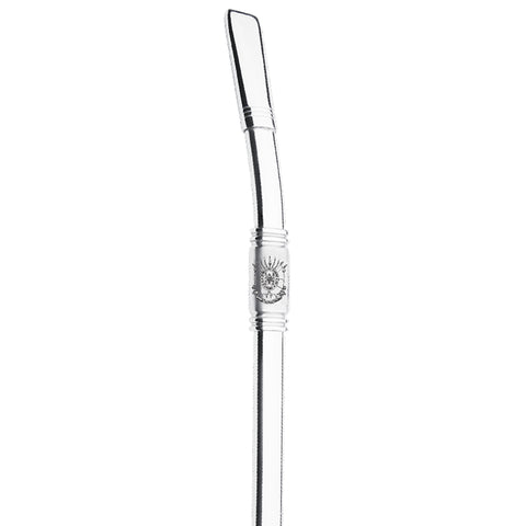 Bomba Para Chimarrão Tereré 25cm Aço Inox Com Rosca Bocal