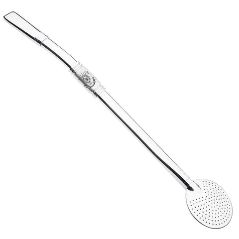 Bomba Para Chimarrão Tereré 25cm Aço Inox Com Rosca Bocal