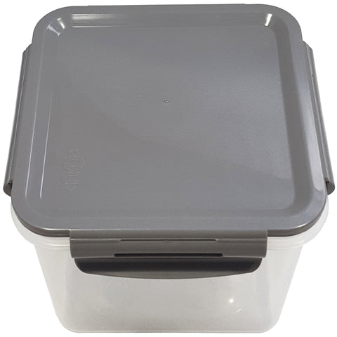 Pote Hermético Alimentos Trava Click Quadrado Vedação 1500ml
