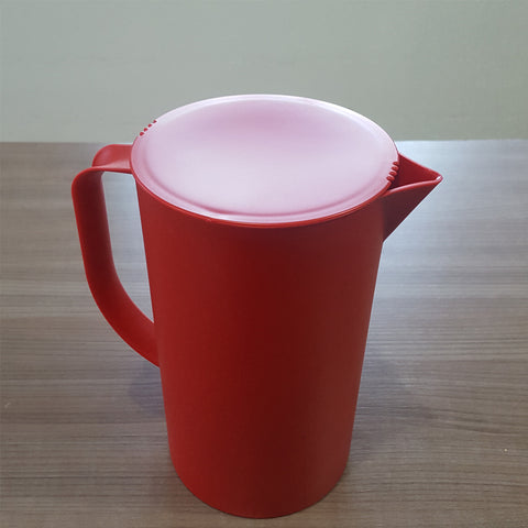Jarra de Suco 2 litros com Tampa Coza Casual Água Chá Bebida Vermelho Bold