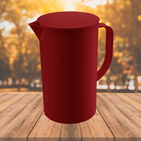 Jarra de Suco 2 litros com Tampa Coza Casual Água Chá Bebida Vermelho Bold