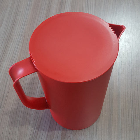 Jarra de Suco 2 litros com Tampa Coza Casual Água Chá Bebida Vermelho Bold