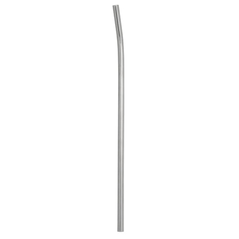 Canudo De Aço Inox Reutilizável Ecológico Curvado 6,3mm 19cm