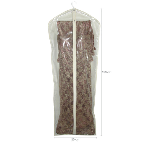 Capa De Vestido Branco Para Festa 150cm Capa Para Vestido Com Zíper