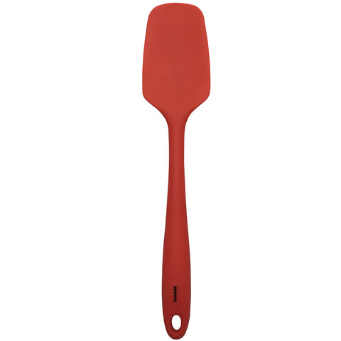 Conjunto Utensílios De Cozinha Silicone Colher Espátula Pincel Brinox Vermelho