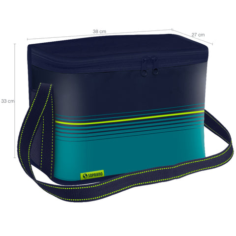 Bolsa Térmica Cooler 30 Litros Soprano Dobrável a Melhor Azul
