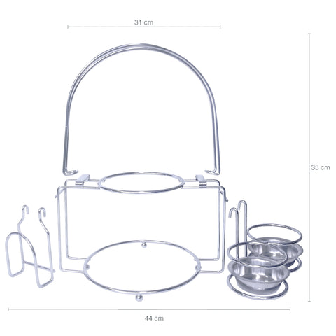 Suporte Para Pratos Grandes E Médios Talheres E Guardanapos