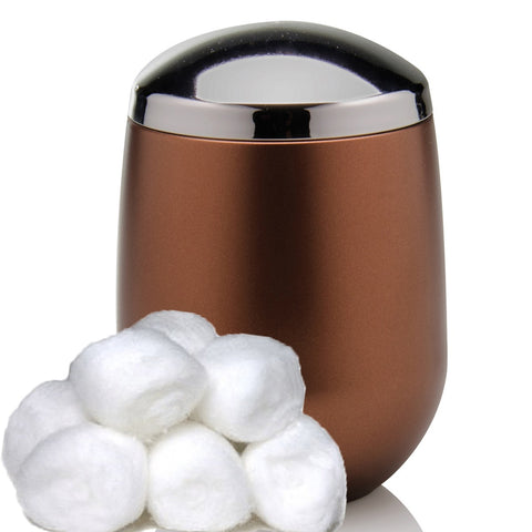 Conjunto Banheiro Belly Saboneteiras Porta Escova Algodão Cobre