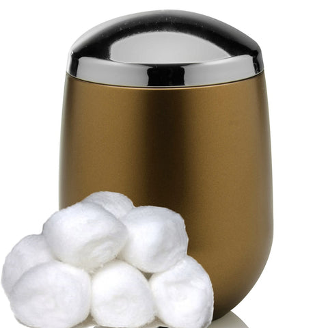 Conjunto Banheiro Belly Saboneteiras Porta Escova Algodão Dourado