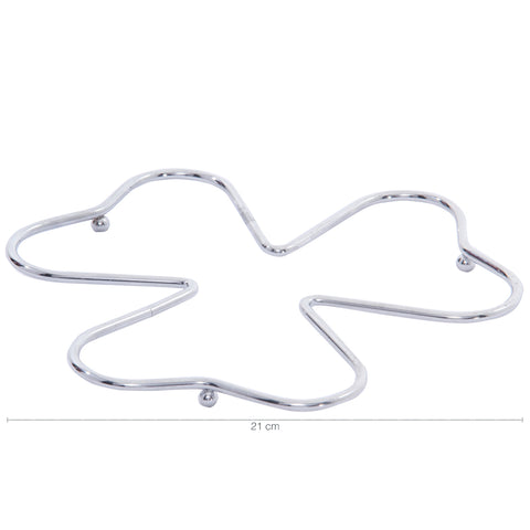 Conjunto De 6 Suportes Descanso De Panelas Trevo Aço Cromado