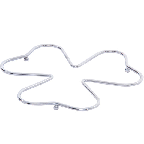 Conjunto De 6 Suportes Descanso De Panelas Trevo Aço Cromado