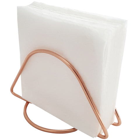 Kit 3 Suporte Porta Guardanapo Rose Gold de Papel para Mesa Passerini