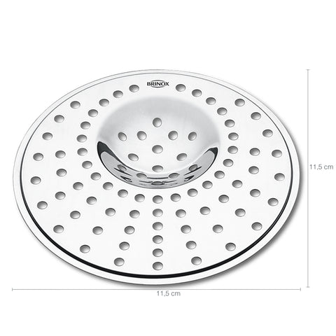 Ralo Grade Grelha Para Pia Cozinha Aço Inox 11,5cm Brinox