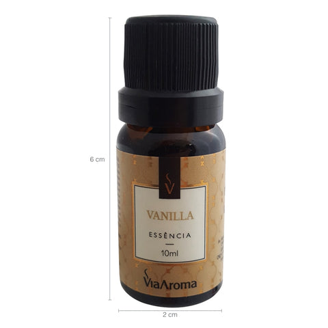 Kit 10 Essências De Aromatizador Vanilla Via Aroma Aromaterapia 10ml