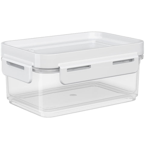 Kit 2 potes herméticos 250ml potes de plastico Transparente com Branco