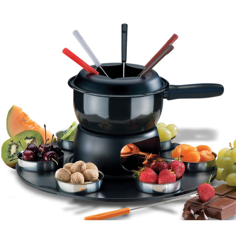 Conjunto 17 Peças Aparelho Para Fazer Fondue Gourmet Brinox