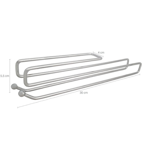 Suporte Porta Taças de Encaixe Simples Cromado Armário Cinza