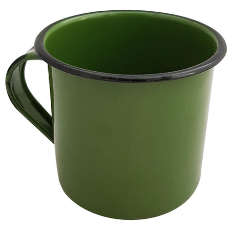 Caneca Esmaltada Xícara de Café Chá 400ml Caneca Agata Caneca Verde