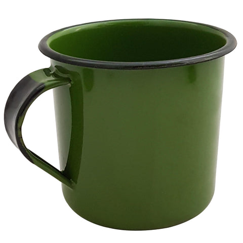 Caneca Esmaltada Xícara de Café Chá 400ml Caneca Agata Caneca Verde