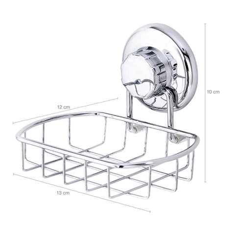 Suporte Porta Sabonete Ventosa Inox Saboneteira de Parede para Banheiro Astra