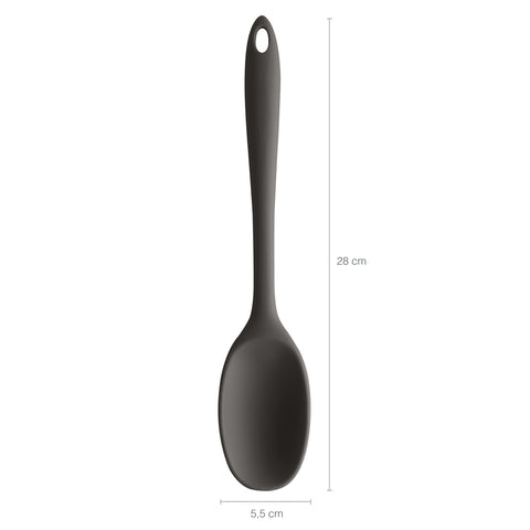 Kit Talheres Silicone Cozinha Colher Espátula Concha Pincel