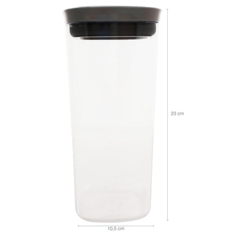 Pote Com Vedação Hermética Em Silicone 1,5l Pote De Plástico Chumbo