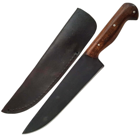 Faca Picanheira Davila Larga 8' Aço Carbono 5160 Fosfatizado Monobloco 4mm