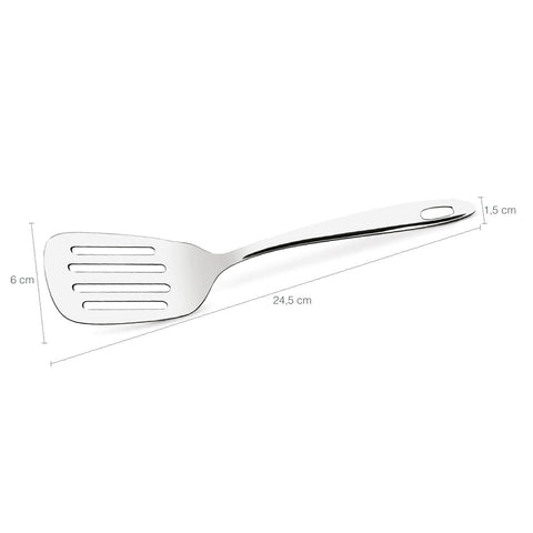 Espátula De Inox Para Cozinha Espatula Perfurada Culinária Brinox