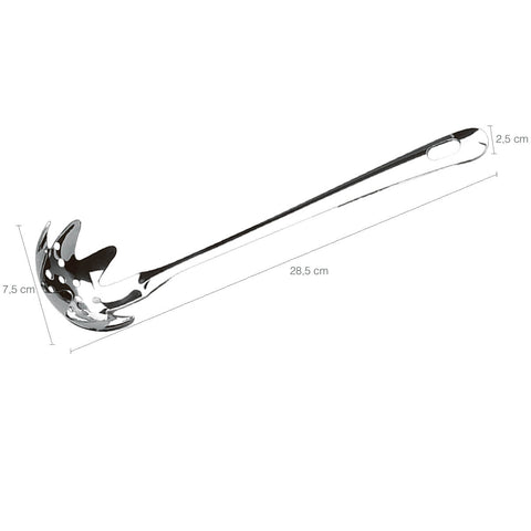 Pegador De Massa Macarrão Tipo Concha Inox Brinox Cozinha Suprema