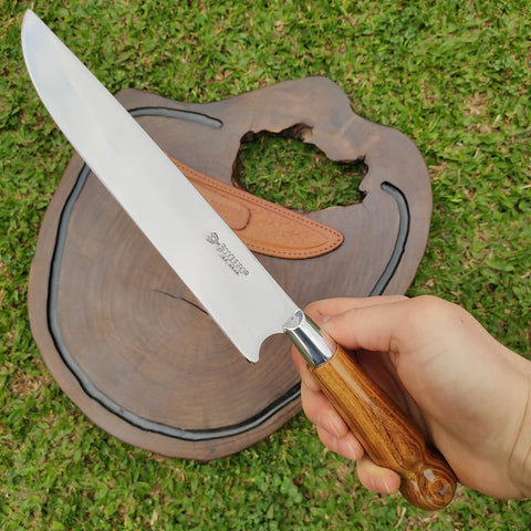 Faca Coqueiro Deitado para Churrasco 7 Polegadas em Aço Inox 420