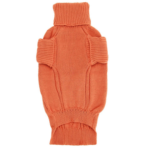Malha Para Cachorro Roupa De Frio Grife Suéter Pet Crochê Laranja
