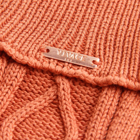 Malha Para Cachorro Roupa De Frio Grife Suéter Pet Crochê Laranja