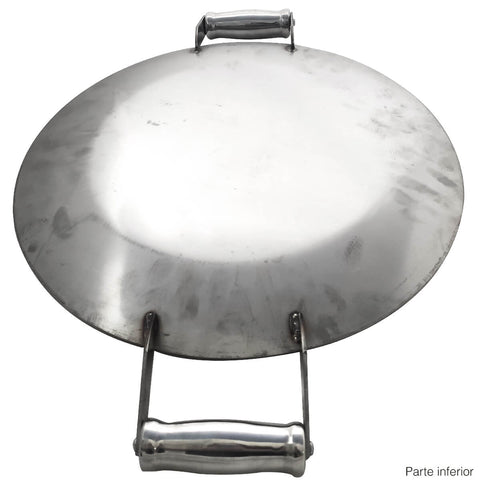 Disco Para Bife Bifeteira Aço Inox Chapa Redonda Qualinox 42cm