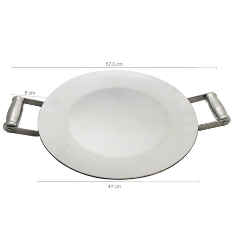 Disco Para Bife Bifeteira Aço Inox Chapa Redonda Qualinox 42cm