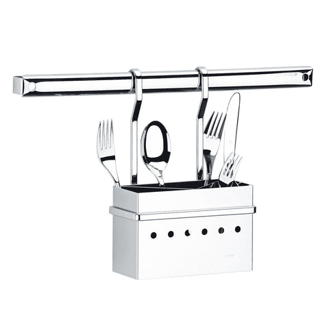 Suporte Porta Talheres Encaixe Barras Cozinha Escorredor Piatina Plus Brinox Cinza
