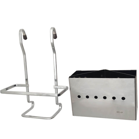 Suporte Porta Talheres Encaixe Barras Cozinha Escorredor Piatina Plus Brinox Cinza