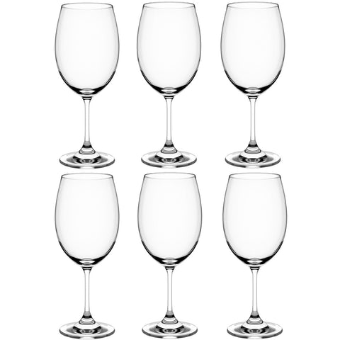 Jogo de Taças de Vinho Cristal 6 Peças Taças Para Vinho 450ml Transparente Sense