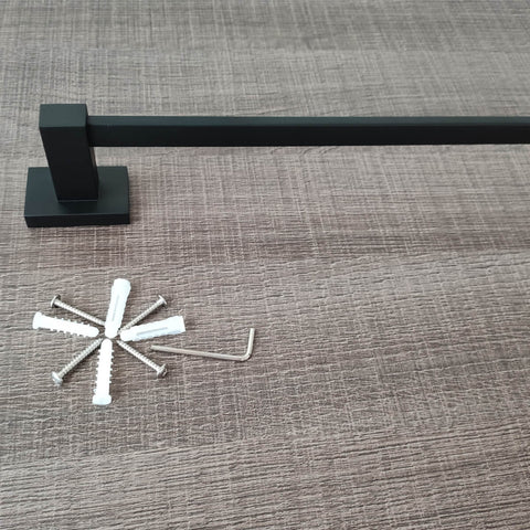 Suporte Porta Toalha Para Banho Toalheiro De Parede Para Banheiro Preto