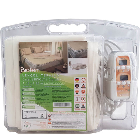 Lençol Térmico Para Cama De Casal Digital Bivolt Bio Term 1,38x1,88m