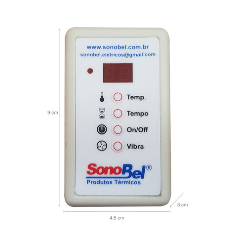 Bota Pantufa Térmica Elétrica Massageadora Sonobel Digital 220v