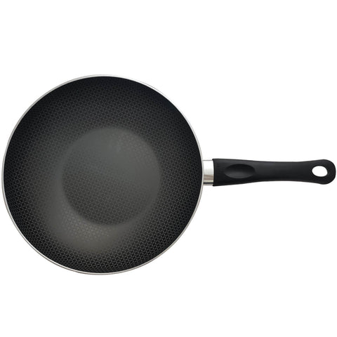 Frigideira Grande Com Tampa Antiaderente Multiflon Wok 28 Gourmet Vermelha