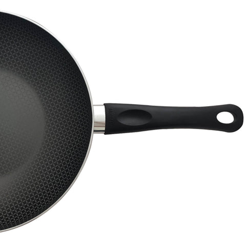 Frigideira Grande Com Tampa Antiaderente Multiflon Wok 28 Gourmet Vermelha