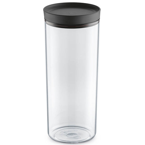 Conjunto de 3 Potes Herméticos de Plástico Com Tampa Uz 2L 1,9L 1,4L Preto