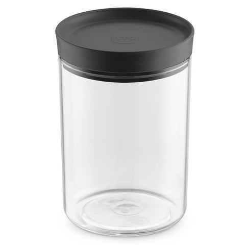 Conjunto de 3 Potes Herméticos de Plástico Com Tampa Uz 2L 1,9L 1,4L Preto