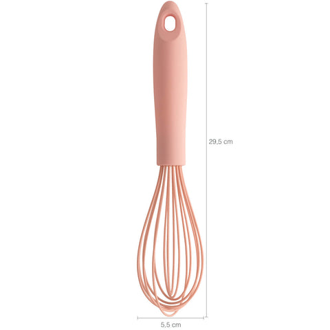 Kit 4 Talheres Utensílios Em Silicone Colher Concha Espátula Batedor