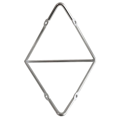 Suporte Mão Francesa Triangular Prateleira Aramado Estilo Industrial Cromado